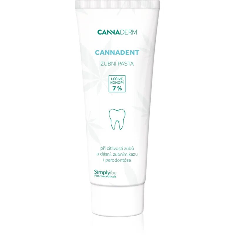 Cannaderm Cannadent Alkaline toothpaste fogkrém gyógynövényekkel kender olajjal 75 g