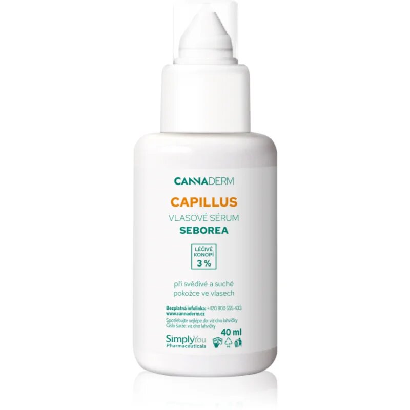 Cannaderm Capillus Seborea Hair Serum aktív szérum száraz viszkető fejbőrre 40 ml