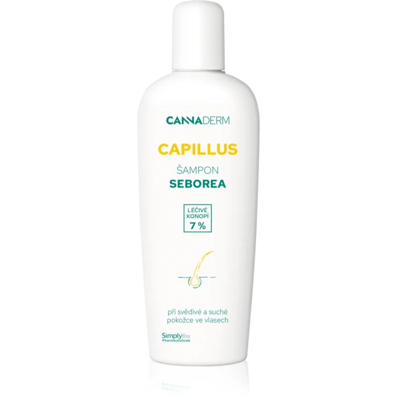 Cannaderm Capillus Seborea Shampoo gyógynövényes sampon az irritált fejbőrre 150 ml