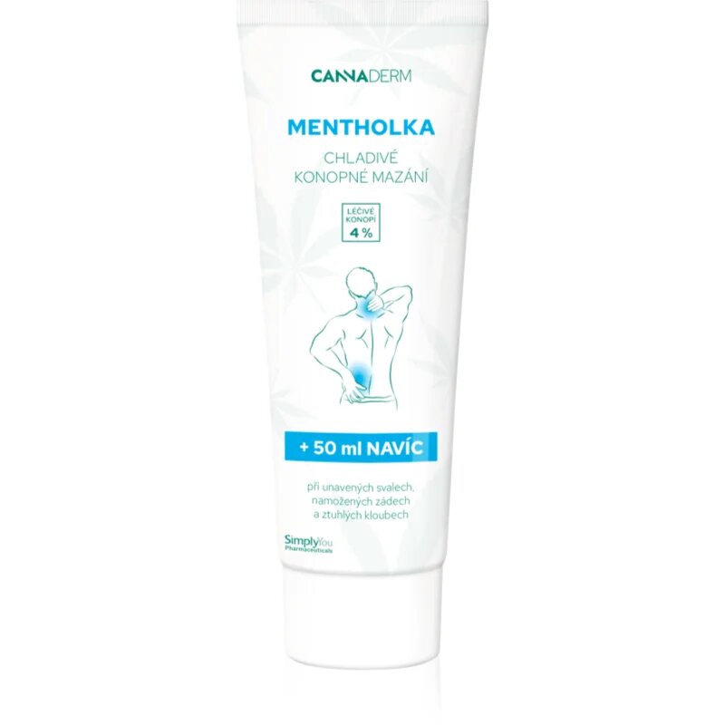 Cannaderm Mentholka hemp lubrication masszázskrém hűsítő hatással 250 ml