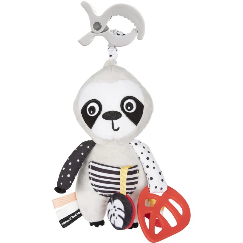 Canpol babies BabiesBoo Interactive Sensory Toy kontrasztos függőjáték csattal 1 db
