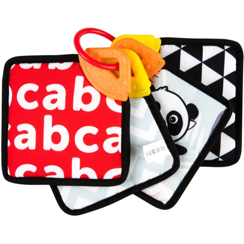 Canpol babies BabiesBoo Sensory Cards with Teether forgatható könyvecske rágókával 1 db