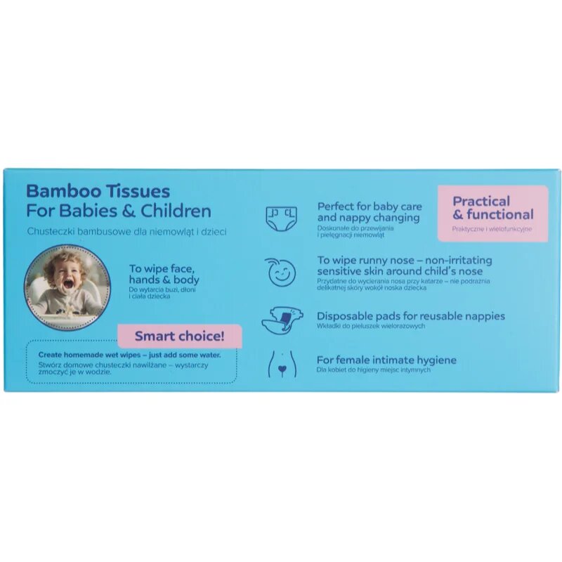 Canpol babies Bamboo Tissues Postpartum Pads kendők bambusz 100 db