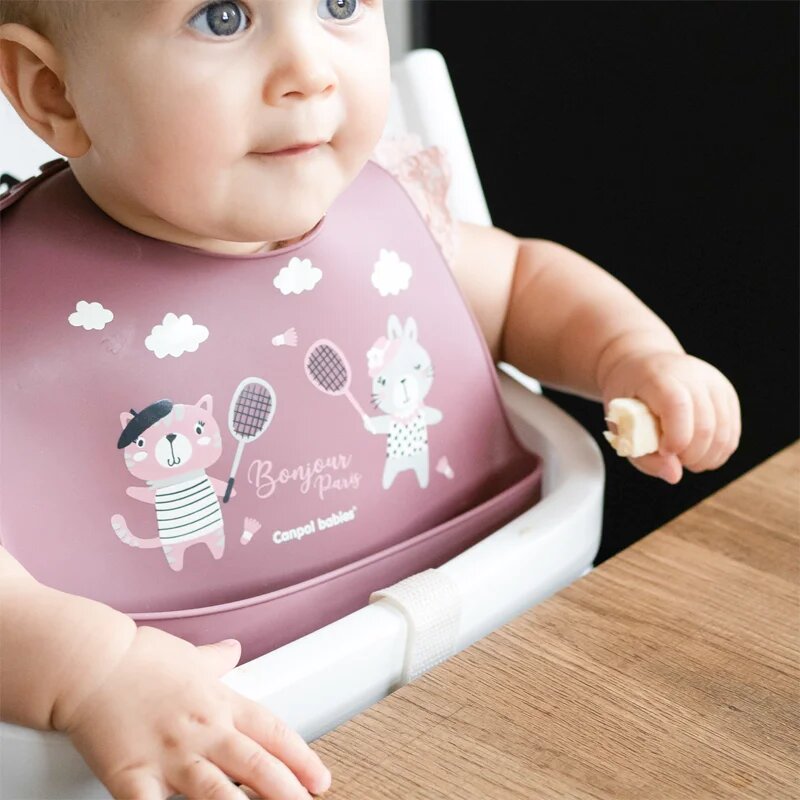 Canpol babies Bonjour Paris Bibs előke Pink 1 db