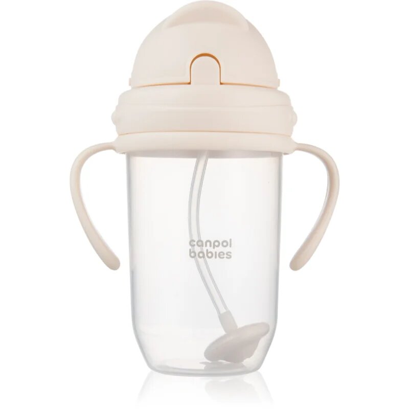 Canpol babies Cup bögre nehezékkel Nude 6m+ 1 db