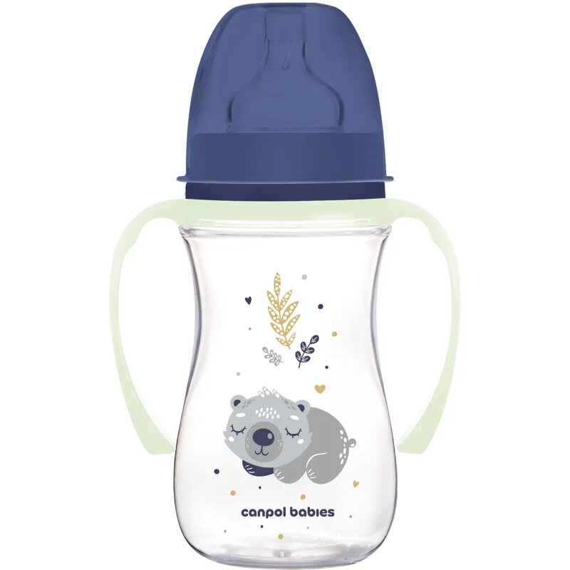 Canpol babies EasyStart Sleepy Koala 240 ml cumisüveg 3 m+ Blue 1 db