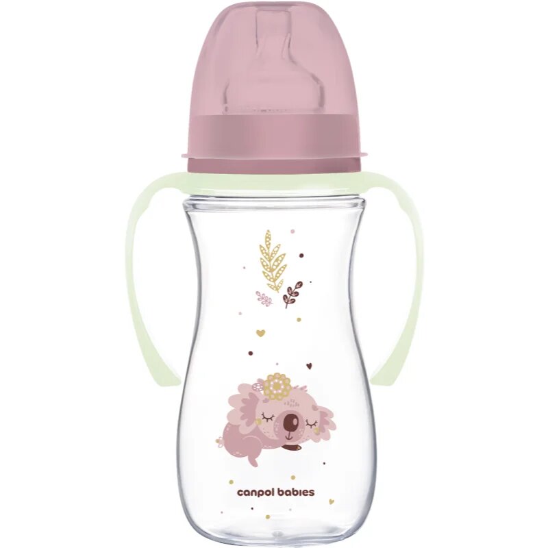 Canpol babies EasyStart Sleepy Koala 300 ml cumisüveg 12 m+ Pink 1 db