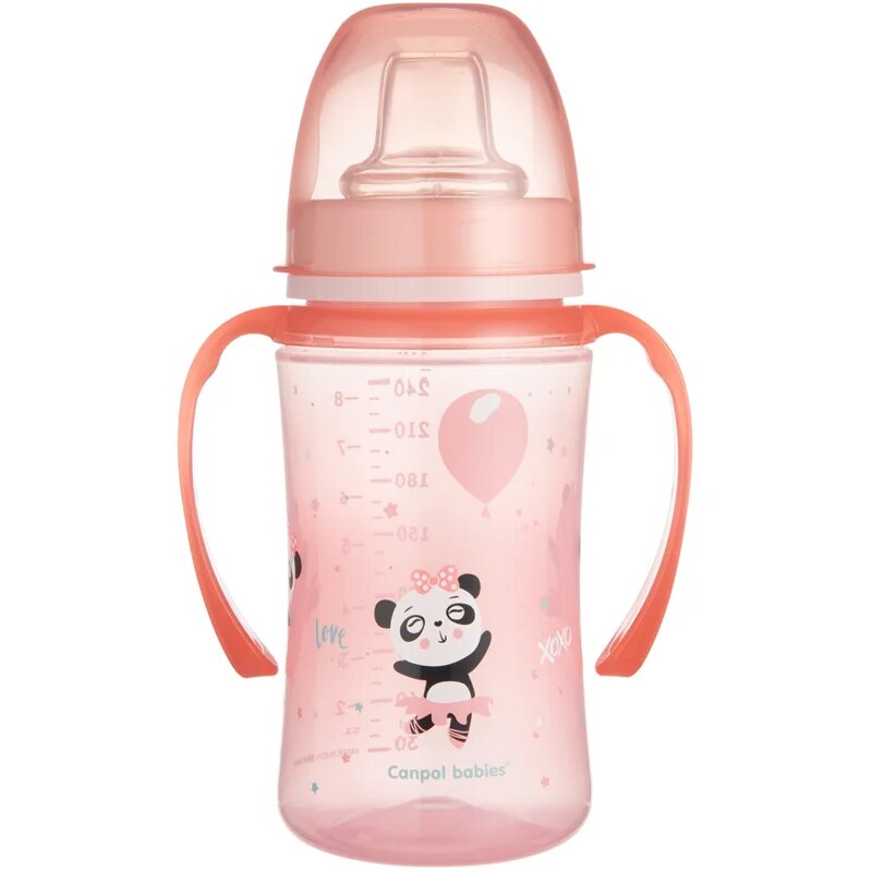 Canpol babies Exotic Animals gyakorlóbögre fogantyúval 6+ m Pink 1 db