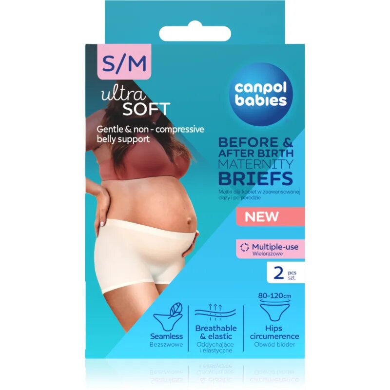 Canpol babies Maternity Briefs terhességi és szülés utáni alsóneműk 2 az 1-ben méret S/M 2 db