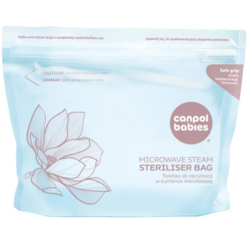 Canpol babies Microwave Sterilization Bags sterilizációs zacskók mikrohullámú sütőbe 6 db