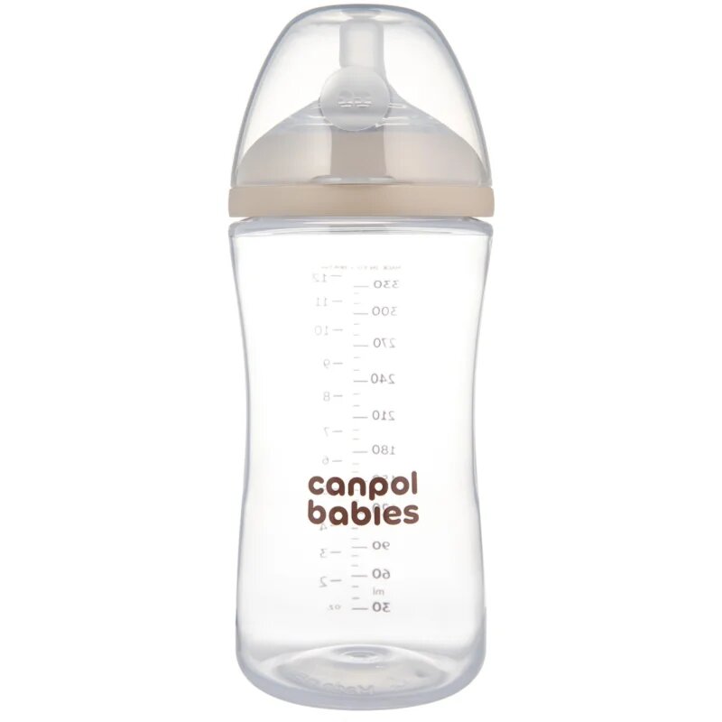 Canpol babies Natural Shape antikólikás cumisüveg 6m+ 1 db