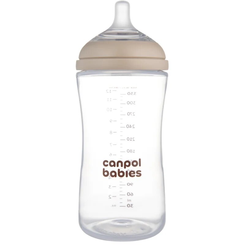 Canpol babies Natural Shape antikólikás cumisüveg 6m+ 1 db