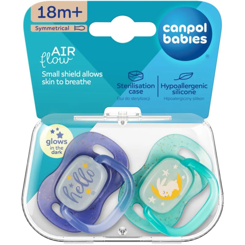 Canpol babies NIGHTGLOW Boy cumi 18m+ 2 db