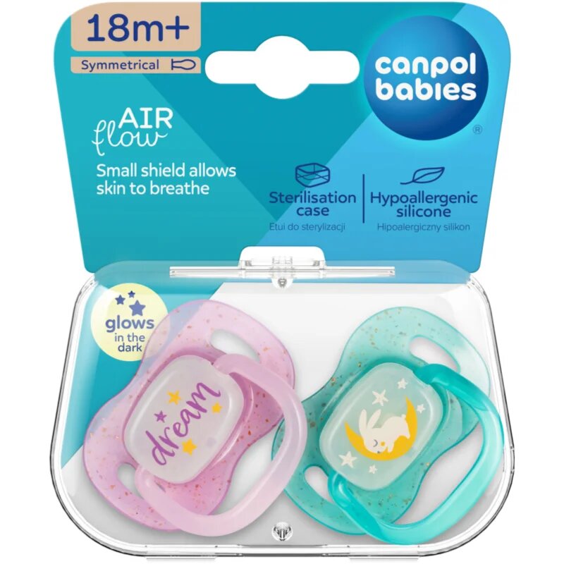 Canpol babies NIGHTGLOW Girl cumi 18m+ 2 db