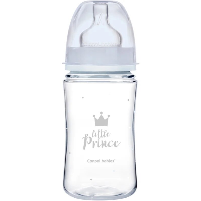 Canpol babies Royal Baby cumisüveg 3m+ Blue 1 db