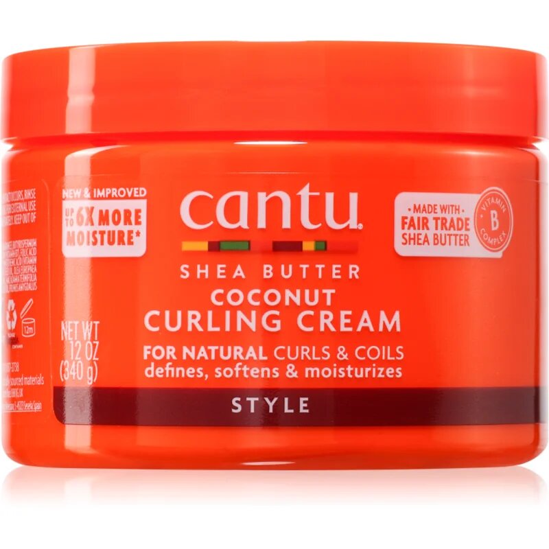 CANTU Shea Butter Curling Cream hajkrém a formáért és a fixálásért 340 ml