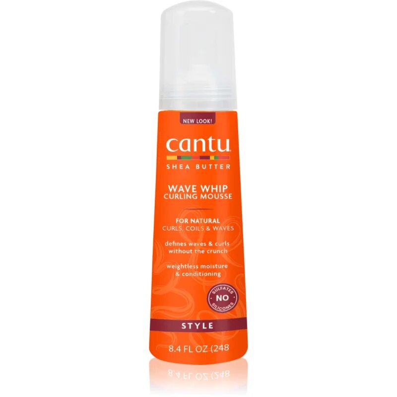 CANTU Shea Butter Curling Mousse hajformázó hab göndör hajra 248 ml