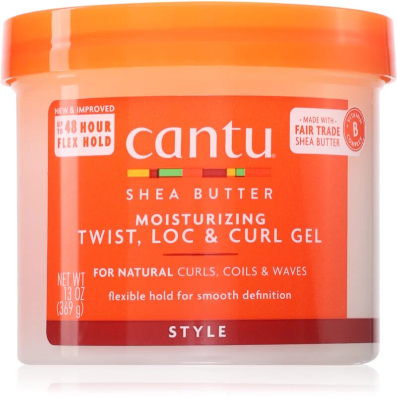 CANTU Shea Butter Moisturizing Twist Loc & Curl Gel hajformázó krém az alakért és formáért 370 g
