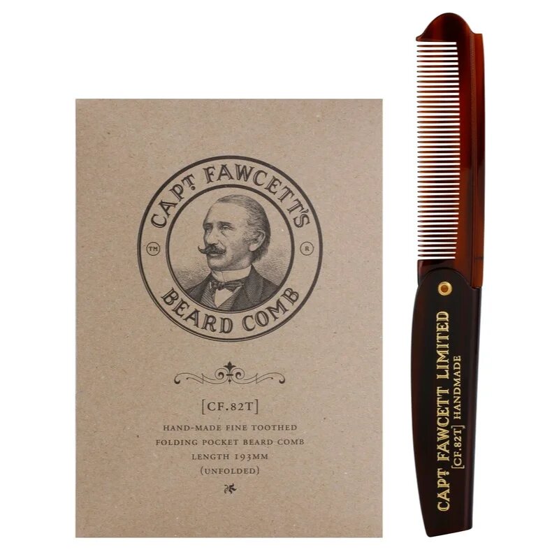 Captain Fawcett Accessories Hordozható fésű szakállhoz (CF.82T) 19.3 cm