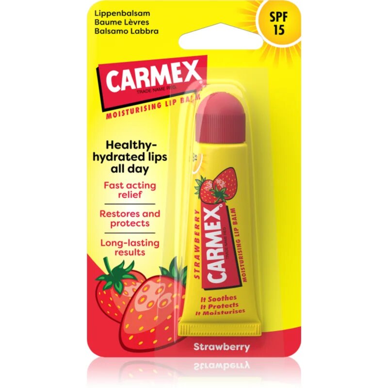 Carmex Strawberry ajakbalzsam SPF 15 10 g