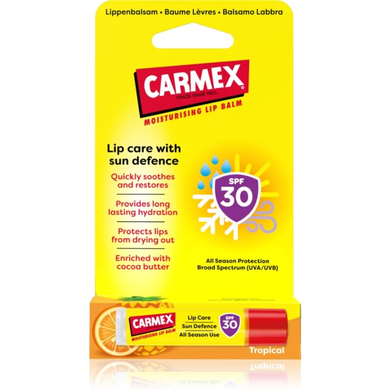 Carmex Tropical Sun Defense ajakvédő balzsam SPF 30 425 g