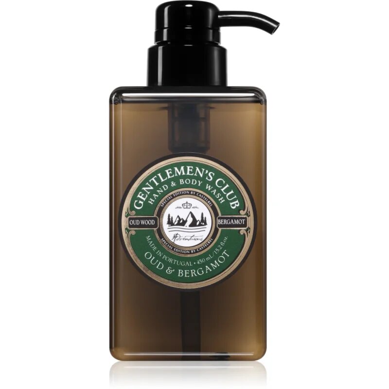 Castelbel Gentlemen's Club Oud & Bergamot fényűző folyékony szappan kézre és testre 450 ml