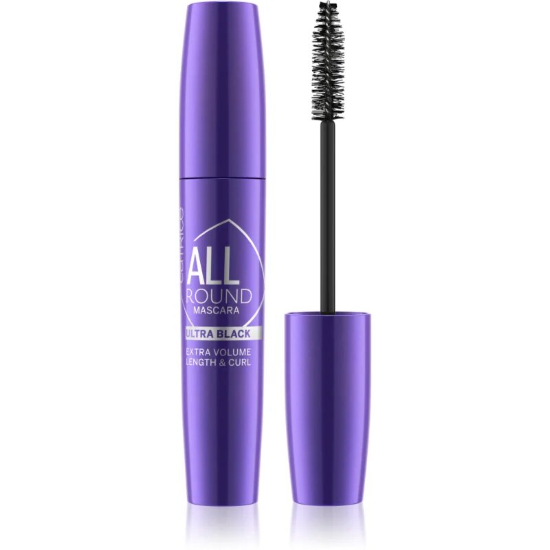 Catrice Allround hosszabbító göndörítő és dúsító szempillaspirál árnyalat 010 Ultra Black 11 ml