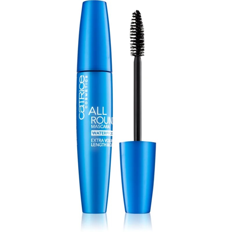 Catrice Allround hosszabbító göndörítő és dúsító szempillaspirál vízálló árnyalat 010 Blackest Black 12 ml