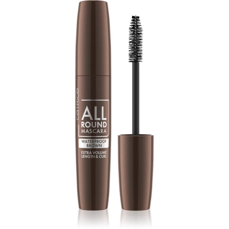Catrice Allround hosszabbító göndörítő és dúsító szempillaspirál vízálló árnyalat 020 Brown 12 ml