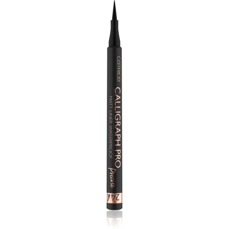 Catrice Calligraph Pro Precise 24h Matt Vízálló szemceruza árnyalat 010 Intense Black Waterproof 12 ml