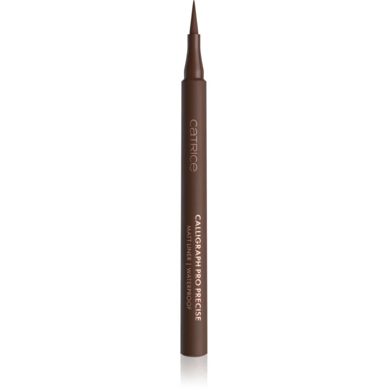 Catrice Calligraph Pro Precise Matt Liner széles applikátorú szemhéjtus vízálló árnyalat 020 Espresso Brown 1 ml