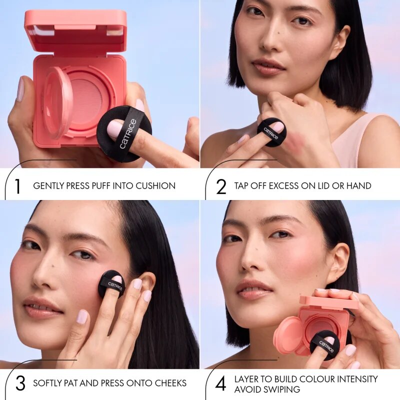 Catrice Cloud Tint Cushion Blush szivacsos alapozó árnyalat C030 Head in the Cloud 4 g