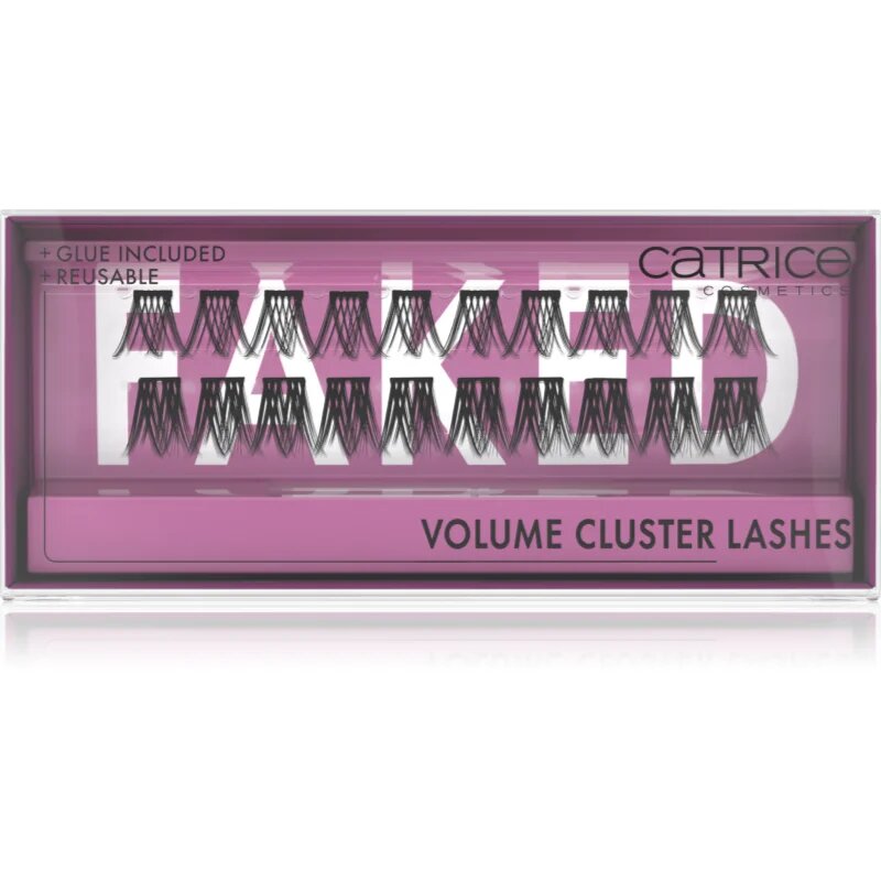 Catrice Faked műszempillák ragasztóval Volume Cluster 20 db