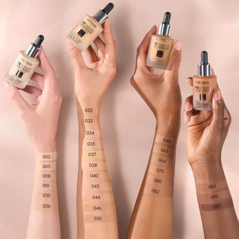 Catrice HD Liquid Coverage alapozó árnyalat 066 Warm Toffee 30 ml