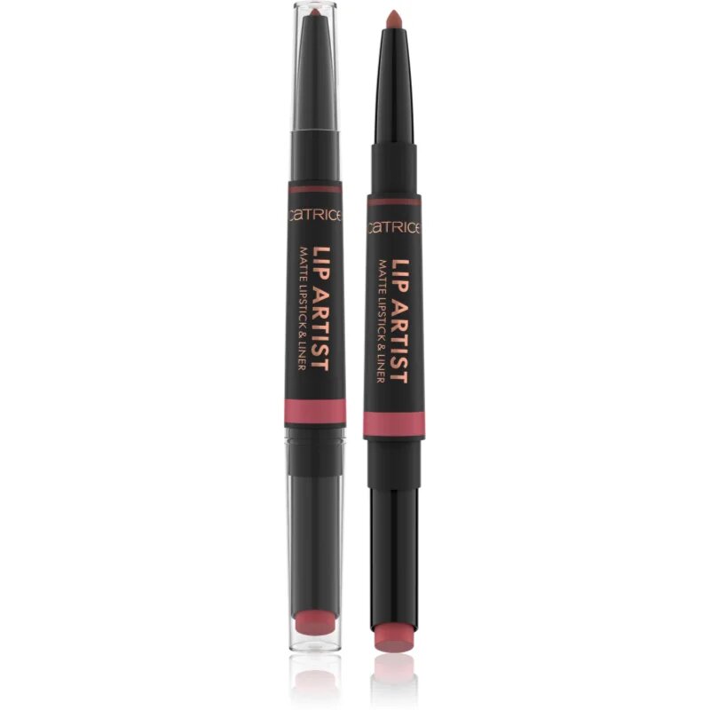 Catrice Lip Artist Matte Lipstick & Liner rúzs + szájceruza matt hatással árnyalat 020 Never Apart 1.74 g