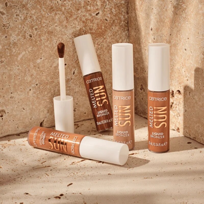 Catrice Melted Sun folyékony bronzosító matt hatással árnyalat 025 Beach Please 10 ml