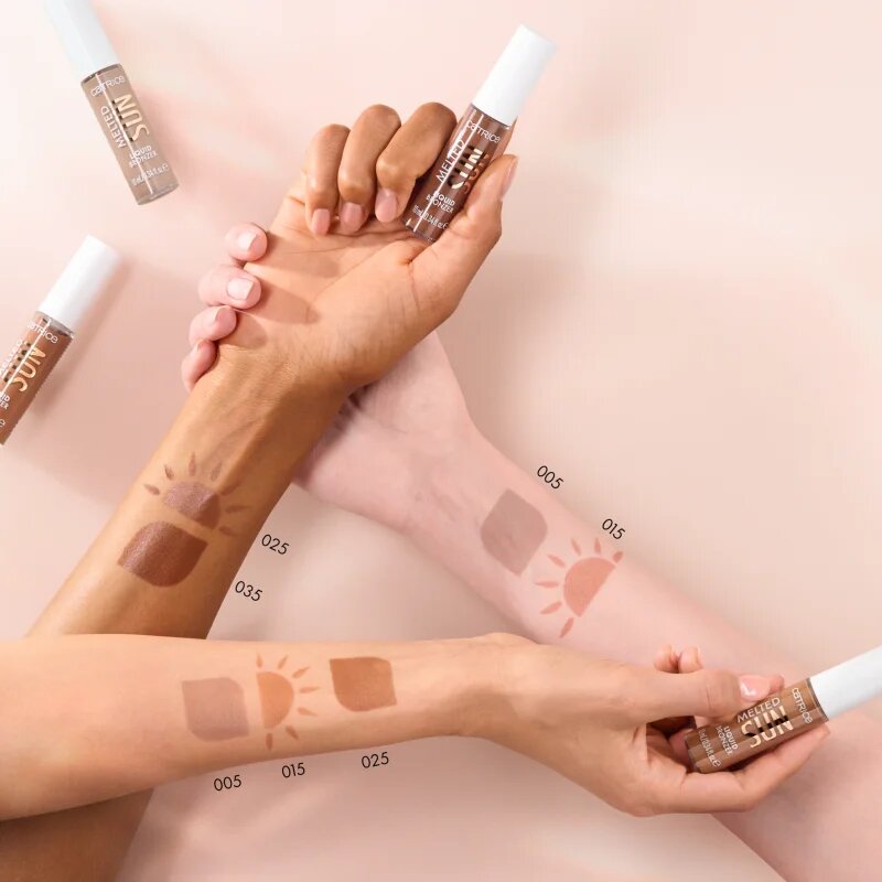 Catrice Melted Sun folyékony bronzosító matt hatással árnyalat 025 Beach Please 10 ml