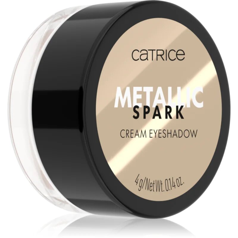 Catrice Metallic Spark krémes szemhéjfestékek a csillogó fényért árnyalat 010 Champagne Chic 4 g