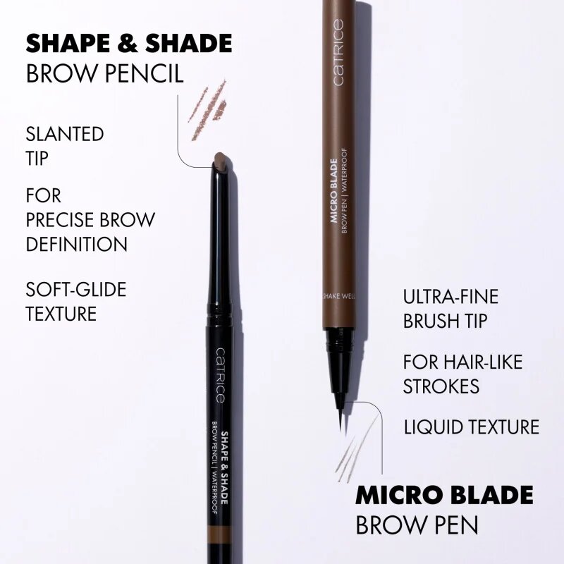 Catrice Micro Blade Brow Pen Waterproof szemöldök fixáló vízálló árnyalat 030 True Brown 0.64 g