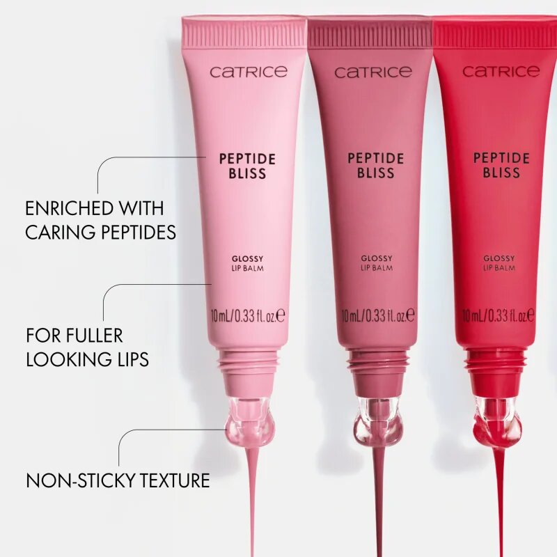 Catrice Peptide Bliss Glossy Lip Balm fényesítő ajakbalzsam peptidekkel árnyalat 050 Glazed & Gorgeous 10 ml