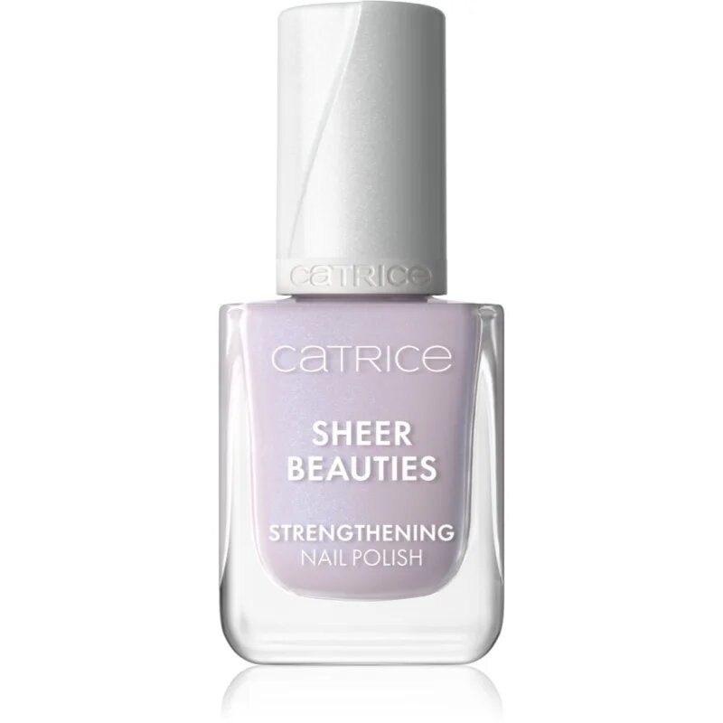 Catrice Sheer Beauties Strengthening Nail Polish körömerősítő lakk árnyalat 080 Lavender Whispers 10.5 ml