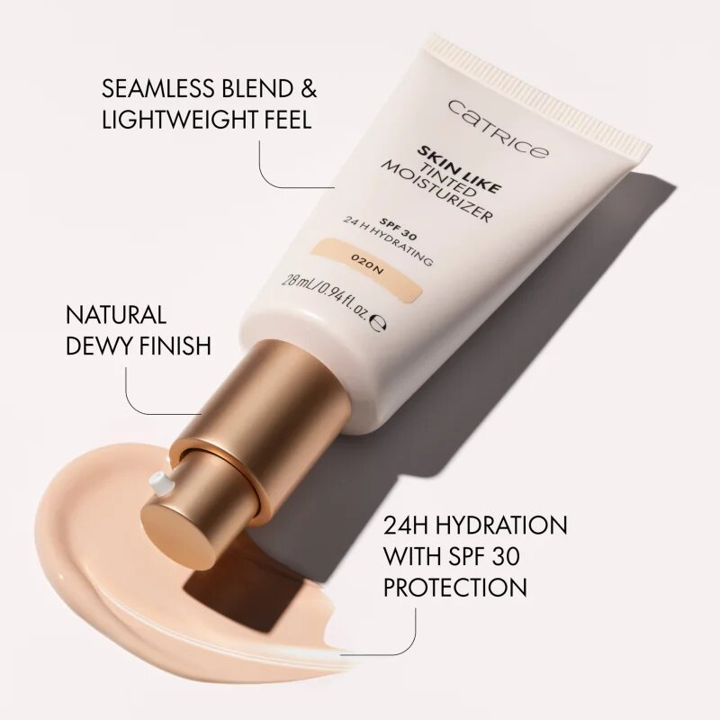 Catrice Skin Like Tinted Moisturizer hidratáló tonizáló krém SPF 30 árnyalat 057W 28 ml