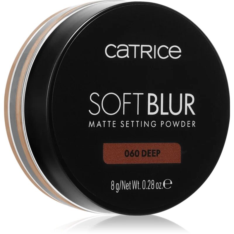 Catrice Soft Blur Matte Setting Powder fixáló porpúder árnyalat 060 Deep 8 g