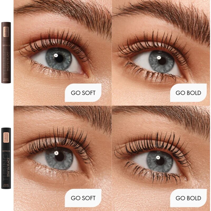 Catrice TUBING Stay In Place szempillaspirál a dús pillákért árnyalat 020 Panda-Proof Brown 11 ml