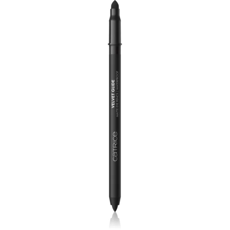 Catrice Velvet Glide vízálló szemceruza matt hatással árnyalat 010 Black Stone 1.4 g
