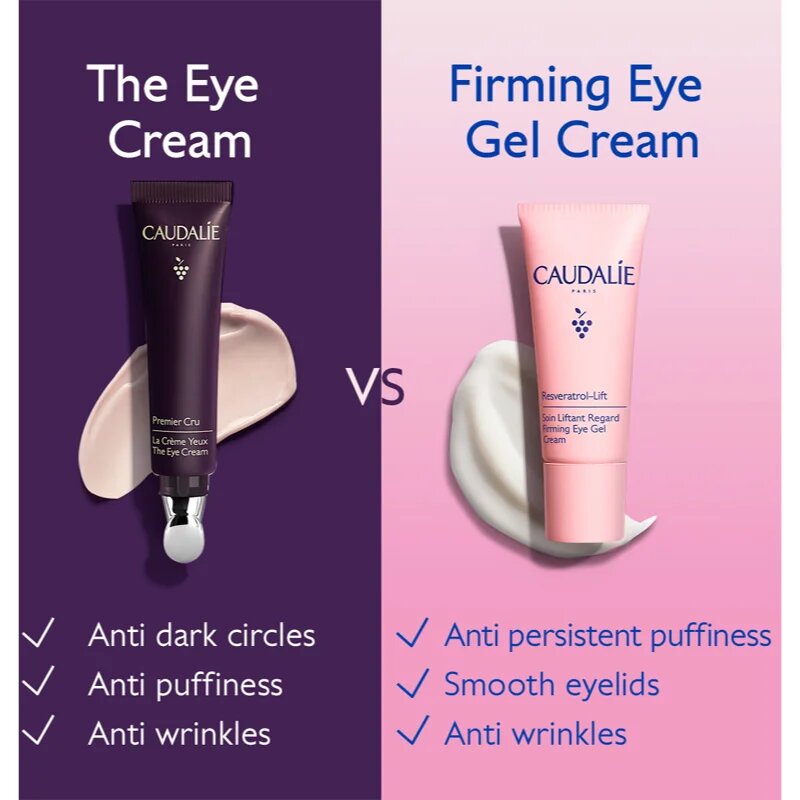 Caudalie Resveratrol-Lift intenzív szemkörnyékápoló krém feszesítő hatással 15 ml