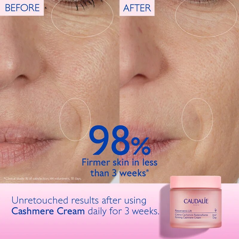 Caudalie Resveratrol-Lift könnyed liftinges krém a feszes bőrért 50 ml