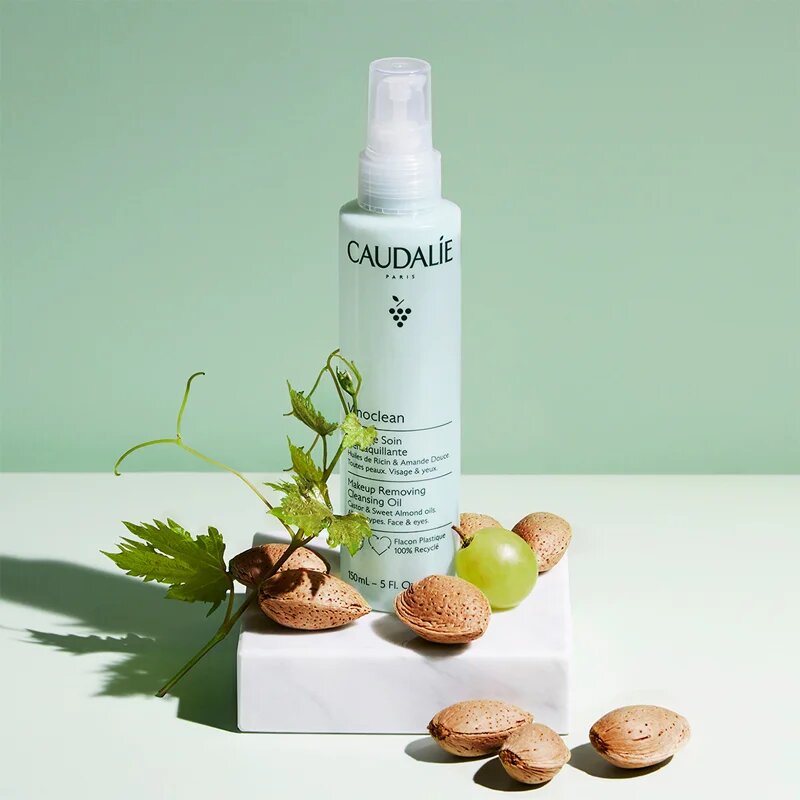 Caudalie Vinoclean tisztító és sminklemosó olaj az arcra és a szemekre 150 ml