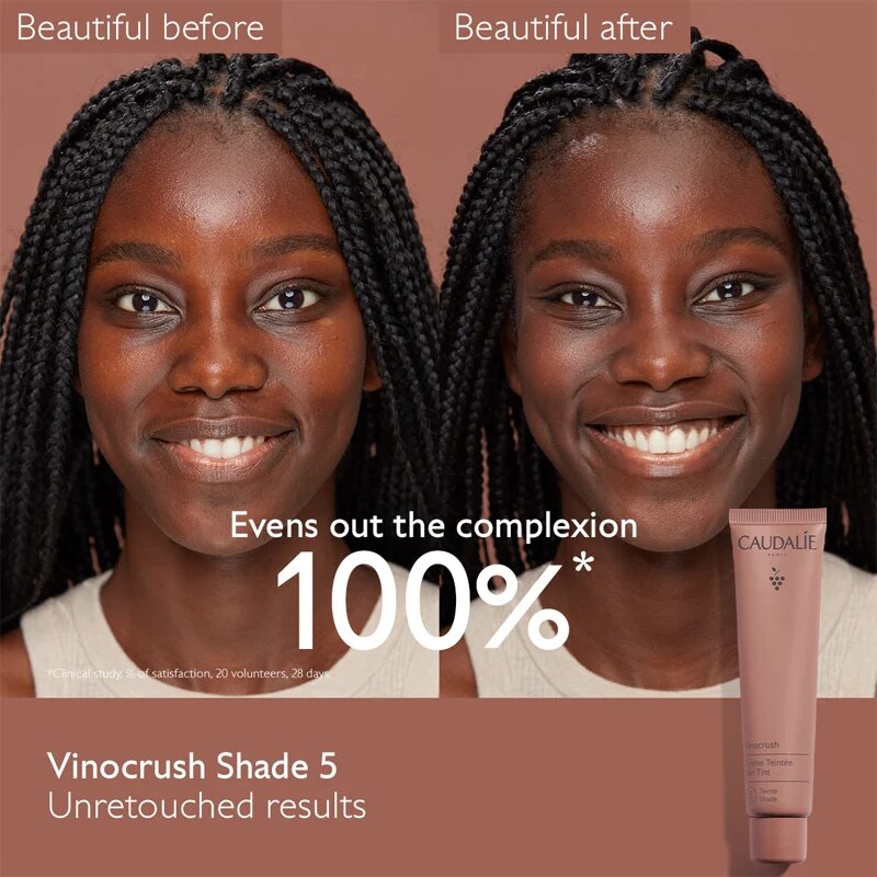 Caudalie Vinocrush Skin Tint CC krém az egyenletes bőrszínért hidratáló hatással árnyalat 5 30 ml