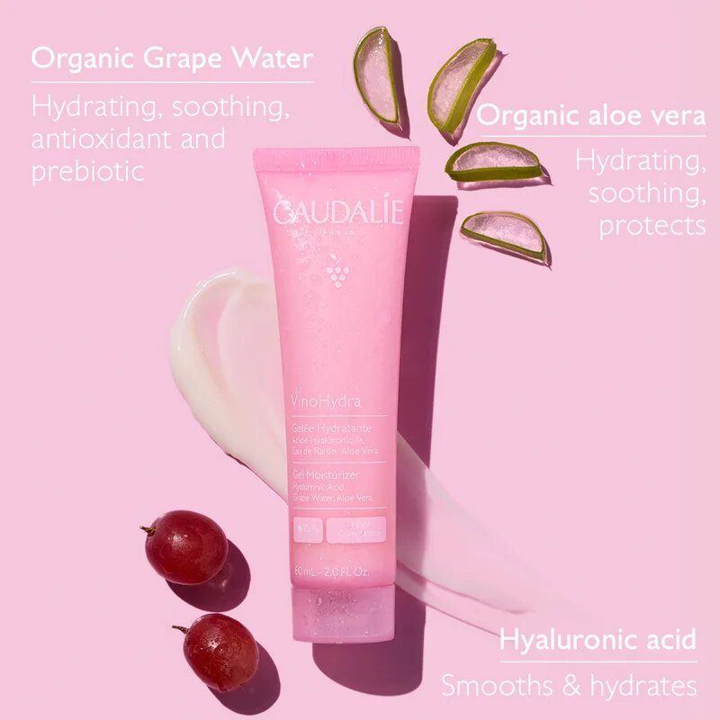 Caudalie VinoHydra Gel Moisturizer hidratáló gél kombinált bőrre 60 ml
